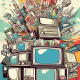 Numerous marketing channels emerging from a traditional TV